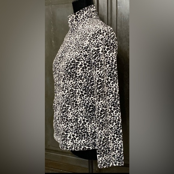 Kim Rogers’ animal print gray blk velvet jacket - Size PS - Picture 2 of 11